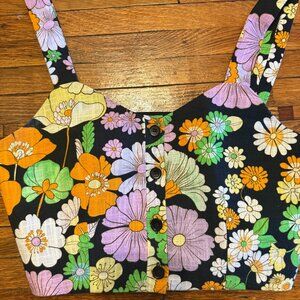 Maje Floral Crop Top